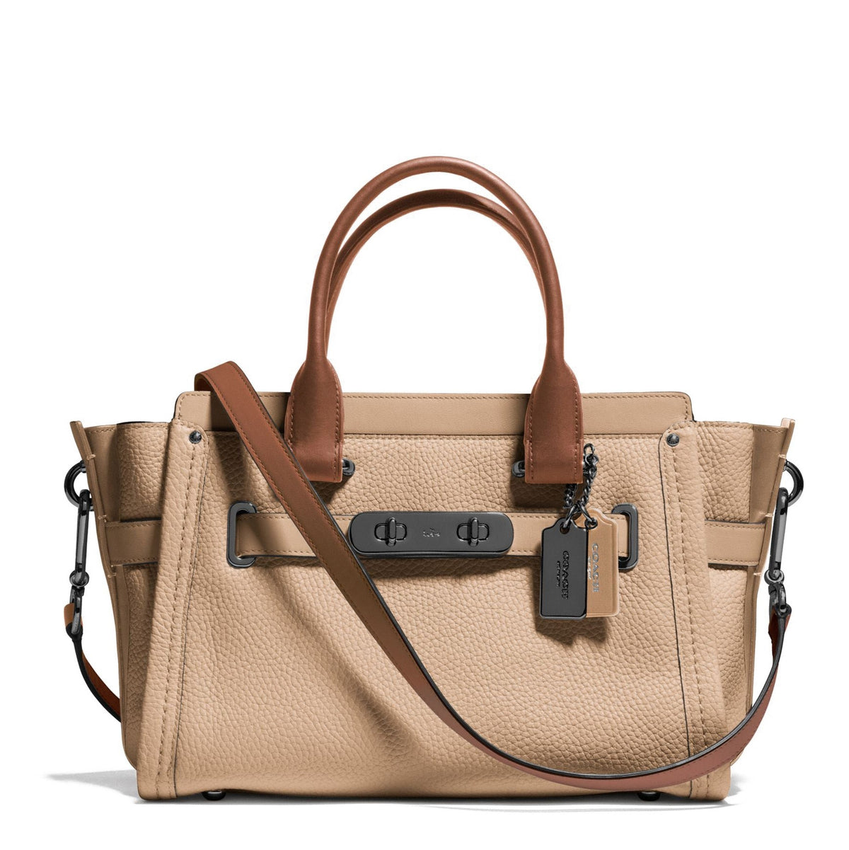 Coach SWAGGER 27 carryall in colorblock leather