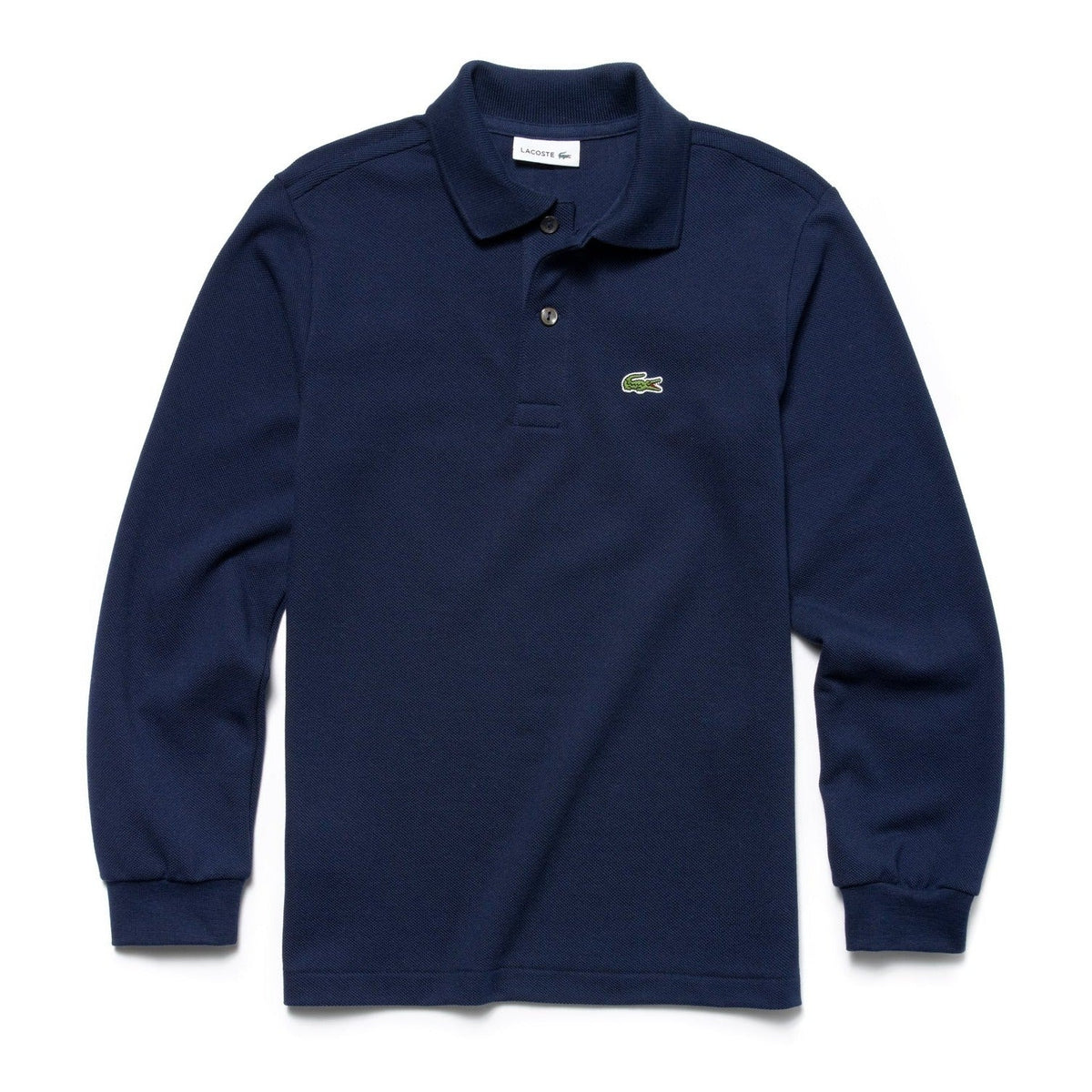 Lacoste Boy's long sleeve classic Pique polo shirt.