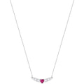Swarovski Love Necklace, White, Rhodium Plating