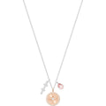ZODIAC PENDANT, SAGITTARIUS, PINK, RHODIUM PLATING