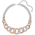 Swarovski Bound Large Necklace rose gold and palladium plating
