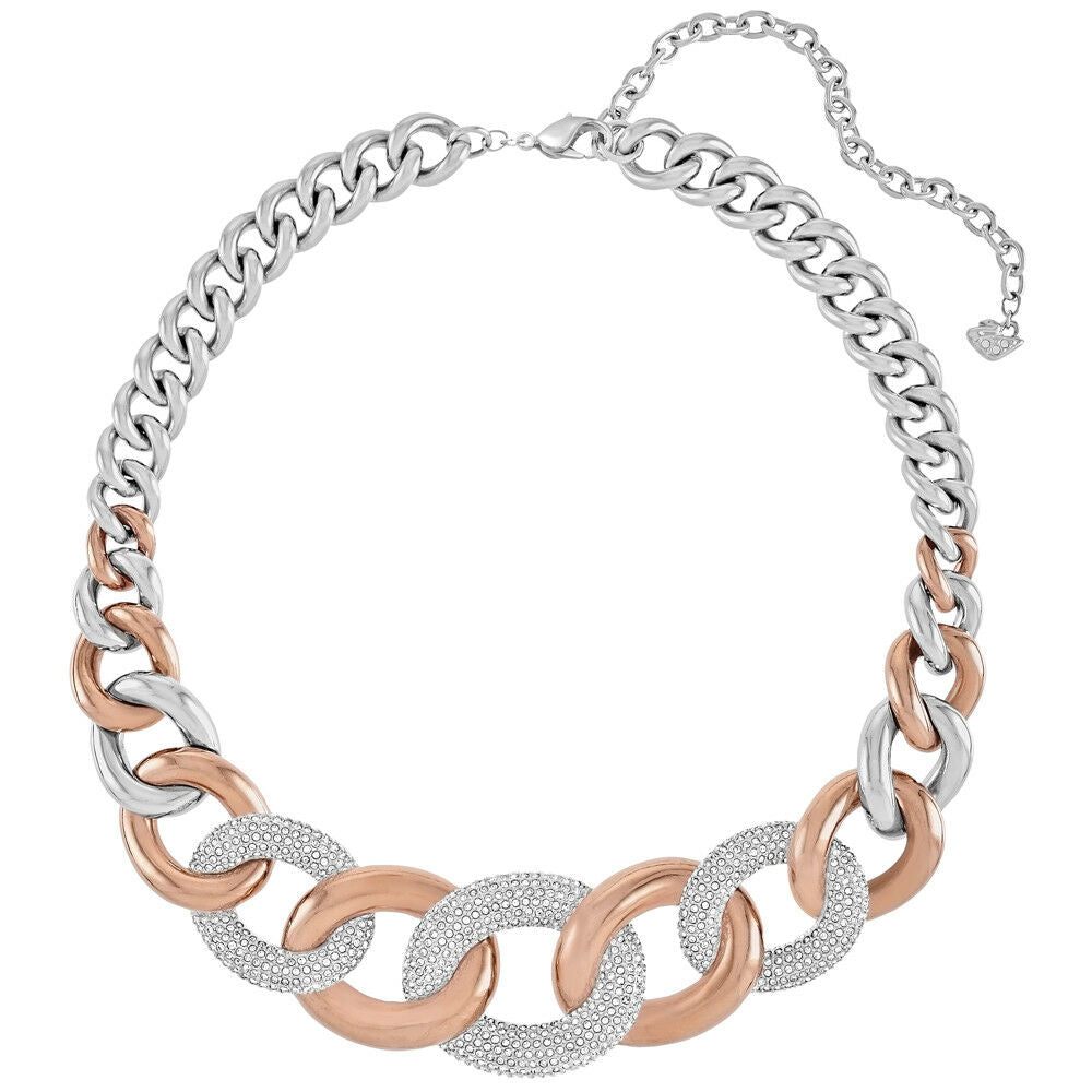 Swarovski Bound Large Necklace rose gold and palladium plating