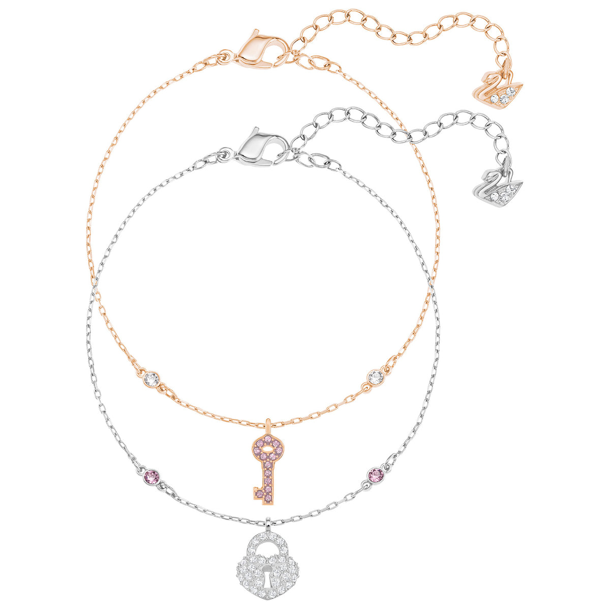 Swarovski Crystal Wishes Key Bracelet Set, M