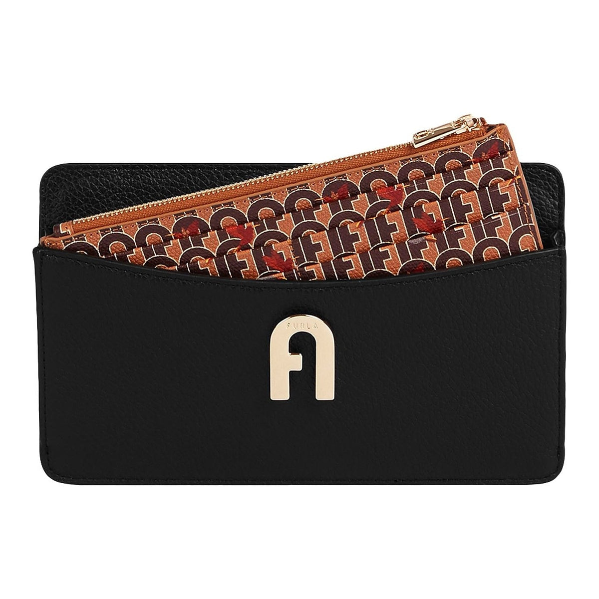 Furla Sofia Mini C.Body W/Cc Case Nero+Toni Caffe'