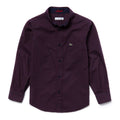 lacoste Kids shirt in finely checked poplin