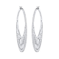 Swarovski Georgette Pierced Earrings Hoop