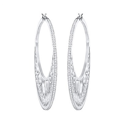 Swarovski Georgette Pierced Earrings Hoop