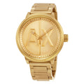 Armani Exchange Men's Analog Display Quartz Gold Watch