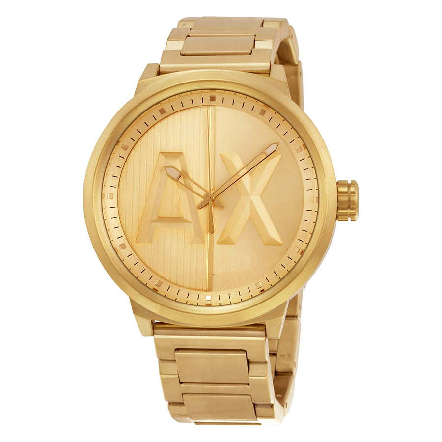 Armani Exchange Men's Analog Display Quartz Gold Watch