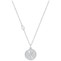 Swarovski Letter X Pendant, White, Rhodium Plating