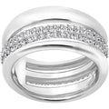 Swarovski Exact Ring white, rhodium plating