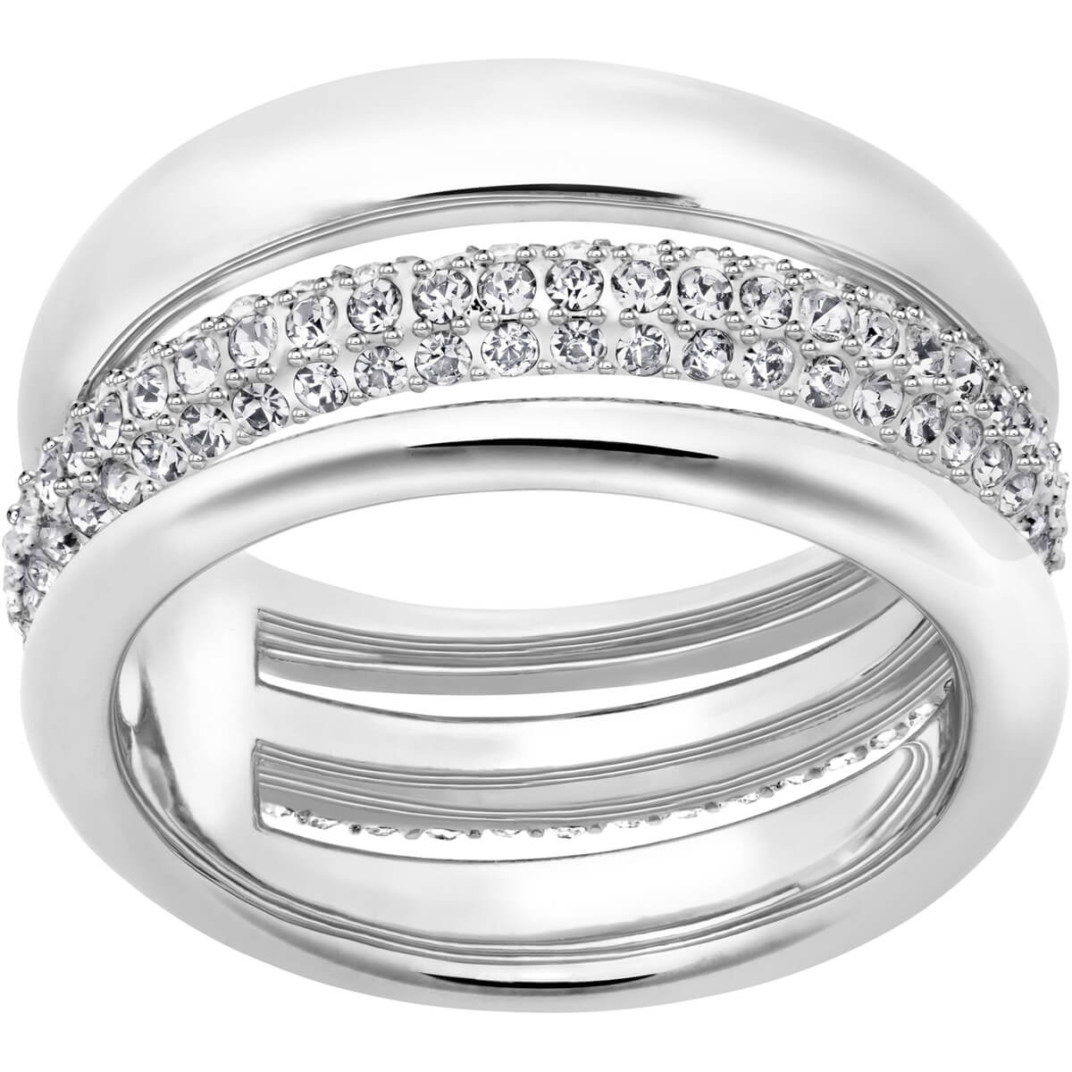 Swarovski Exact Ring white, rhodium plating