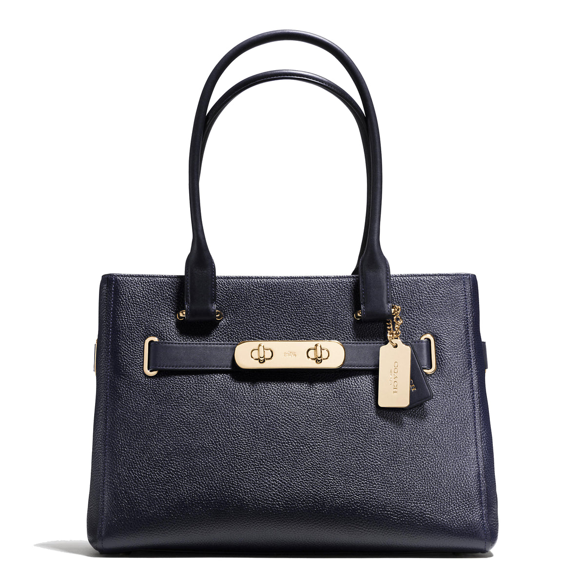 Coach Swagger Carryall in colorblock pebble leather