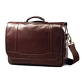 COLOMBIAN LEATHER FLAPOVER BRIEFCASE