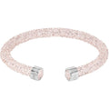 Swarovski Crystaldust Cuff, Pink, Stainless Steel
