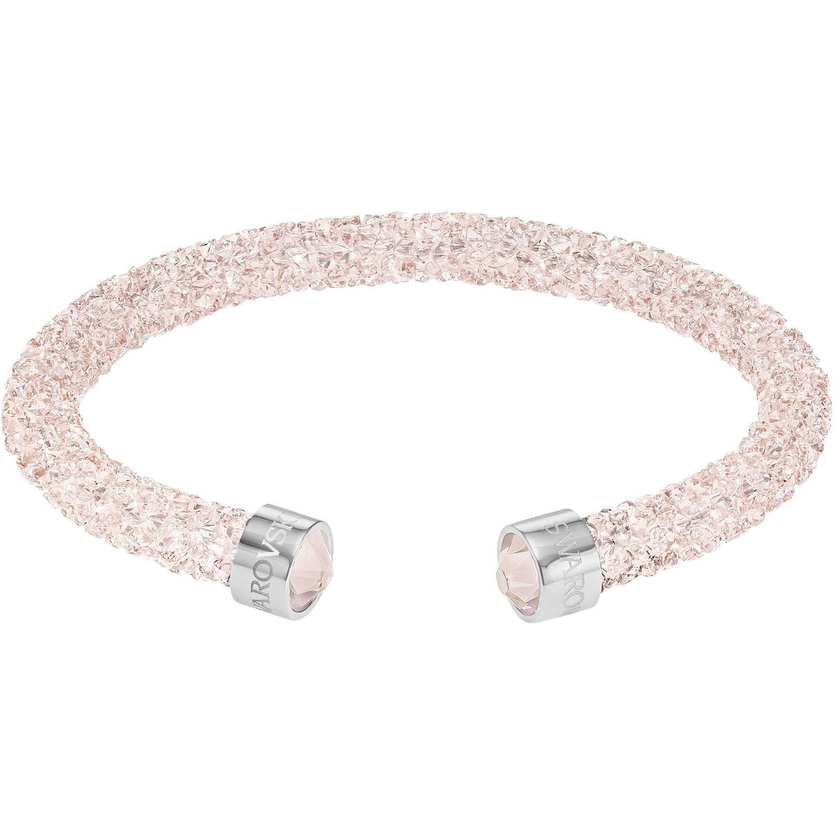 Swarovski Crystaldust Cuff, Pink, Stainless Steel