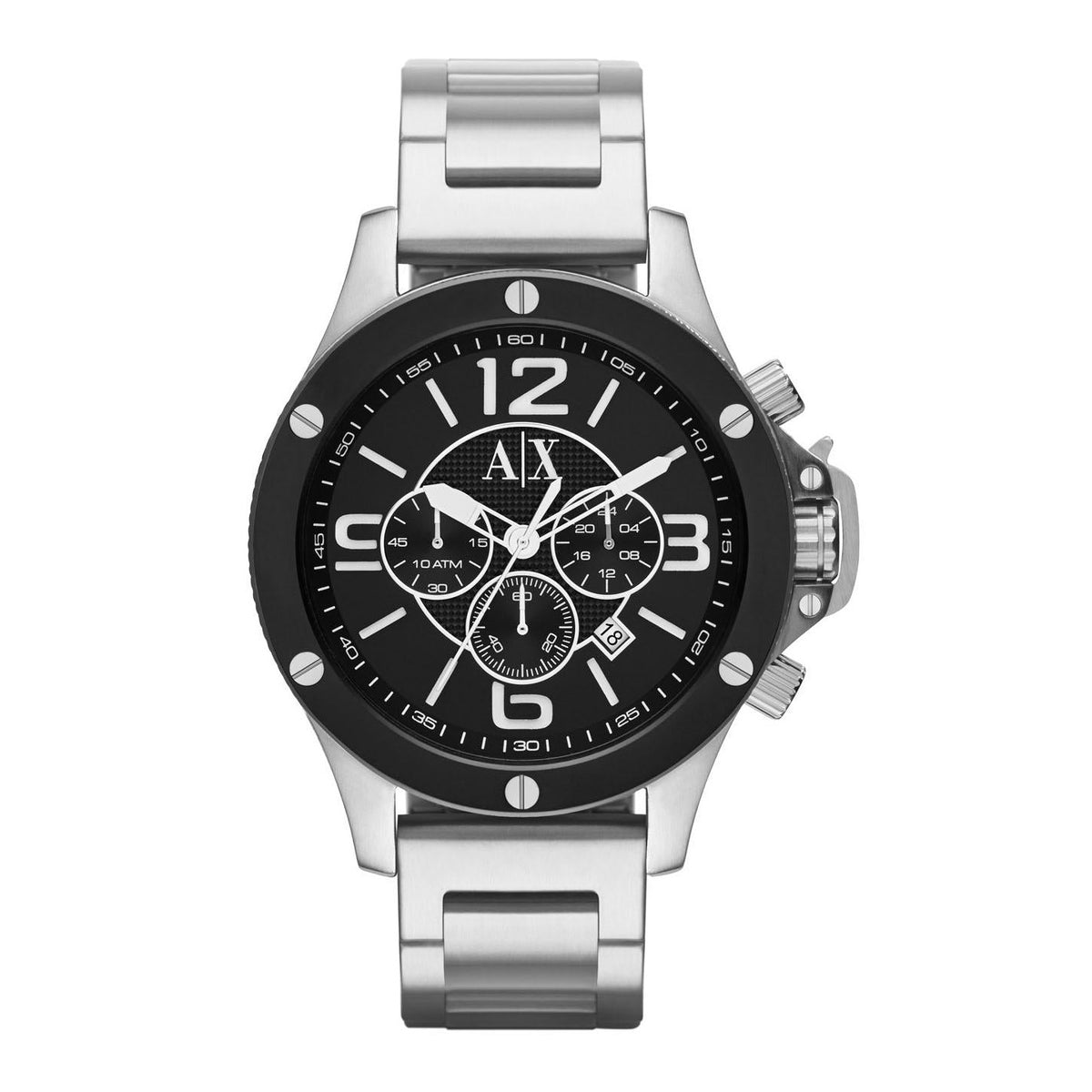 Armani Exchange Men's Analog Display Quartz Silver Watch