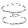 Swarovski Subtle Bracelet Set Czwh Czlb M