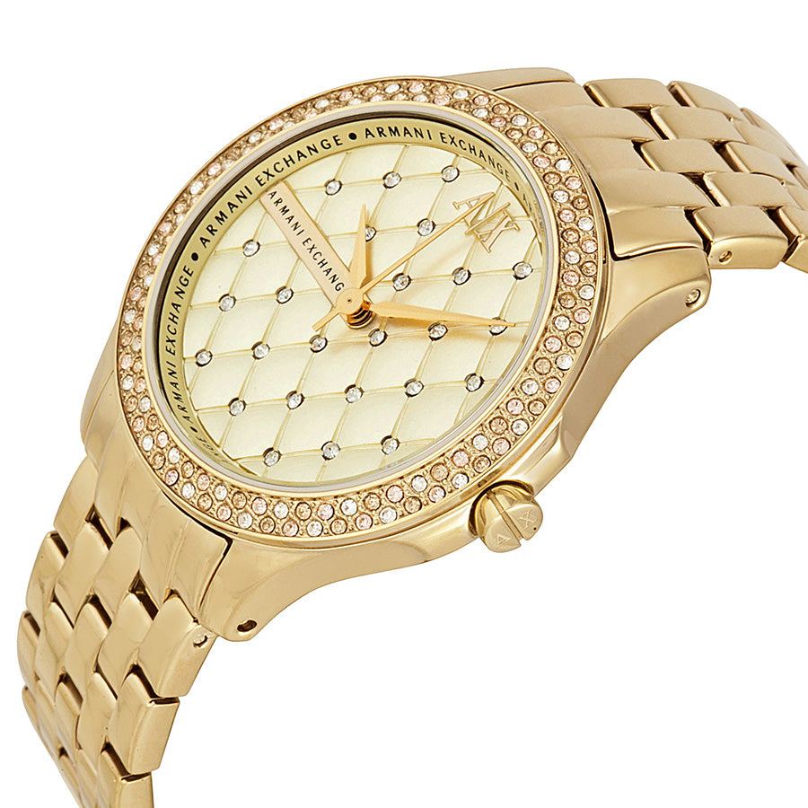 Armani Exchange Women's Analog Display Quartz Gold Watch
