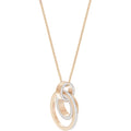 Swarovski Hollow Pendant, Medium, White, Rose Gold Plating