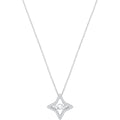 Swarovski Sparkling Dance Star Pendant, Small, White, Rhodium Plating