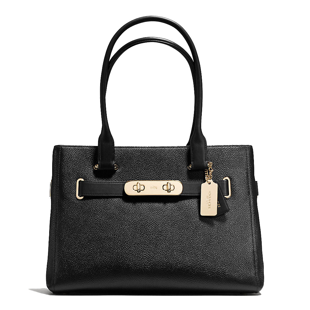 Coach Swagger Carryall in colorblock pebble leather
