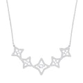 Swarovski Sparkling Dance Star Necklace, Medium, White, Rhodium Plating