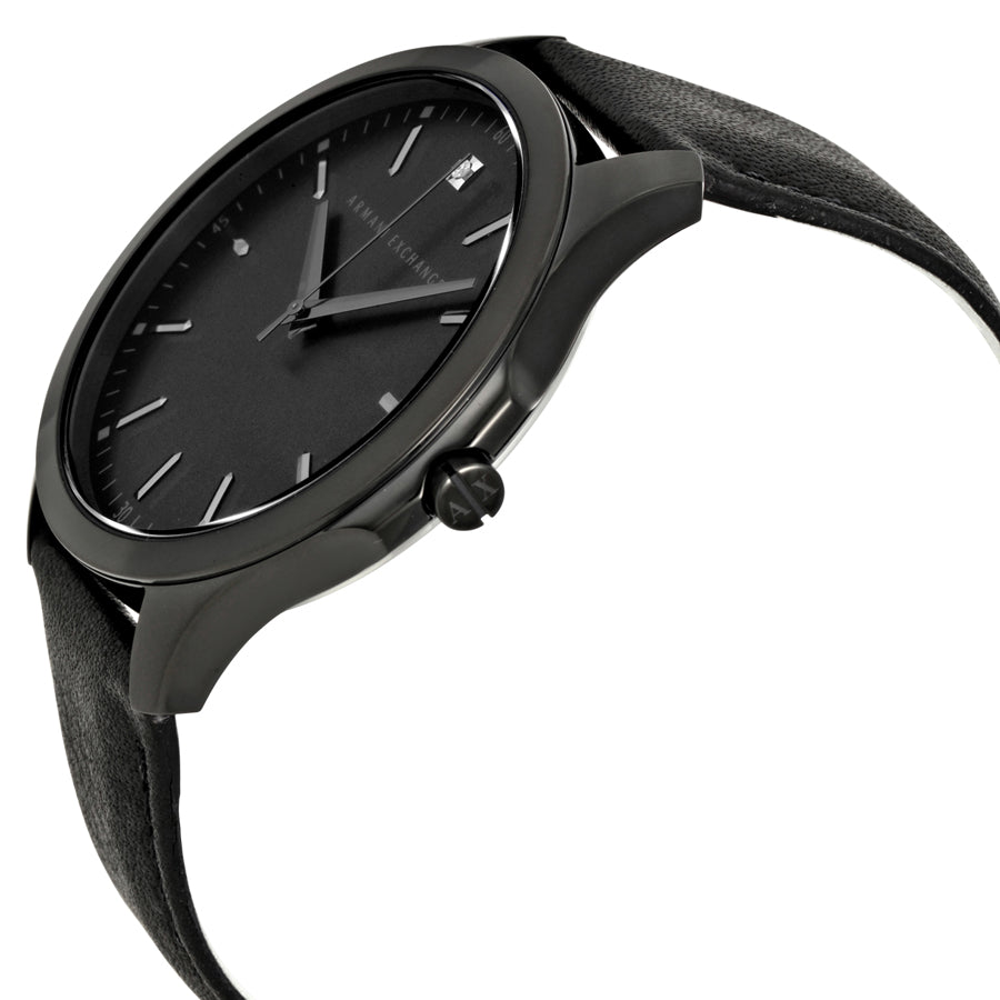 Armani Exchange Men's Hampton Analog Display Quartz Black Watch