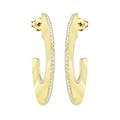 Swarovski Gelane Pierced Earrings Hoop