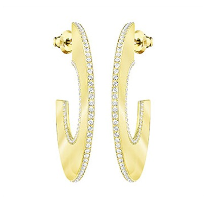 Swarovski Gelane Pierced Earrings Hoop