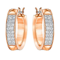 Swarovski Fiction Pe Hoops Cry Ros