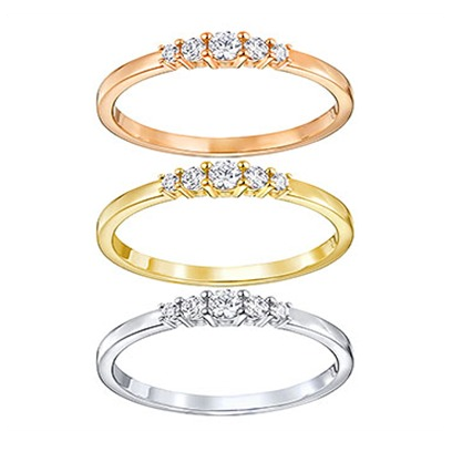 Swarovski Frisson Ring Set Cry Mix 55