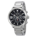 Armani Exchange ATLC Black Dial Men's Chronograph Stainless Steel Watch