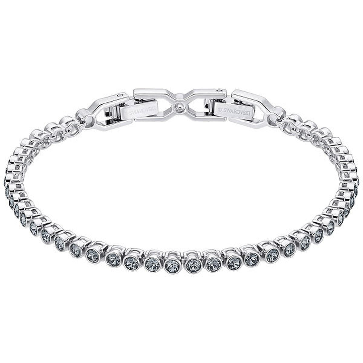 Swarovski Emily Bracelet, Gray, Rhodium Plating