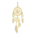 APM Yellow Silver Mono Statement Dream Catcher Earring