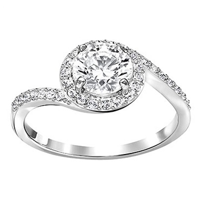 Swarovski Attract Light Ring Swirl Czwh Cry Rhs Sp