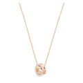 Swarovski Hollow Pendant, Small, White, Rose Gold Plating