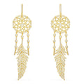 APM Yellow Silver Dream Catcher Earrings