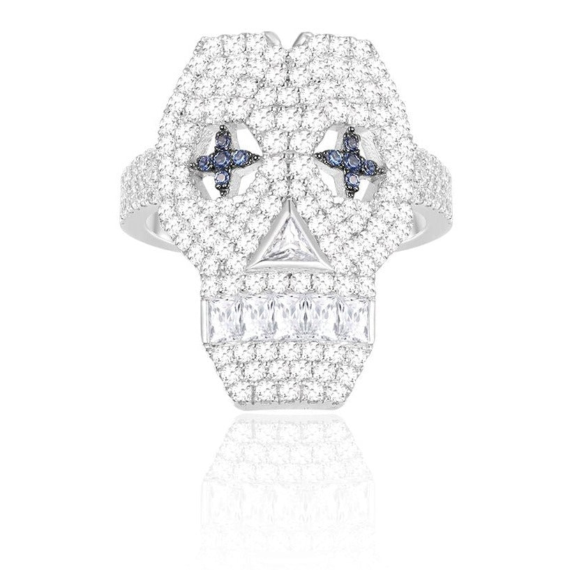 APM Silver Pop Skeletal Ring