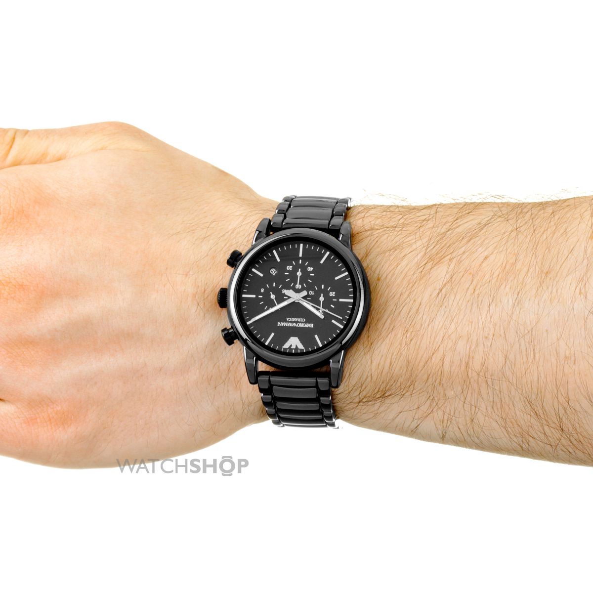Emporio Armani Chronograph Black Dial Men's Watch