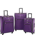 American Tourister 3 Piece Spinner Luggage Set (21 /25/ 29), Purple