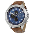 Armani Exchange Men's 'Active' Quartz Stainless Steel And Leather Automatic Watch