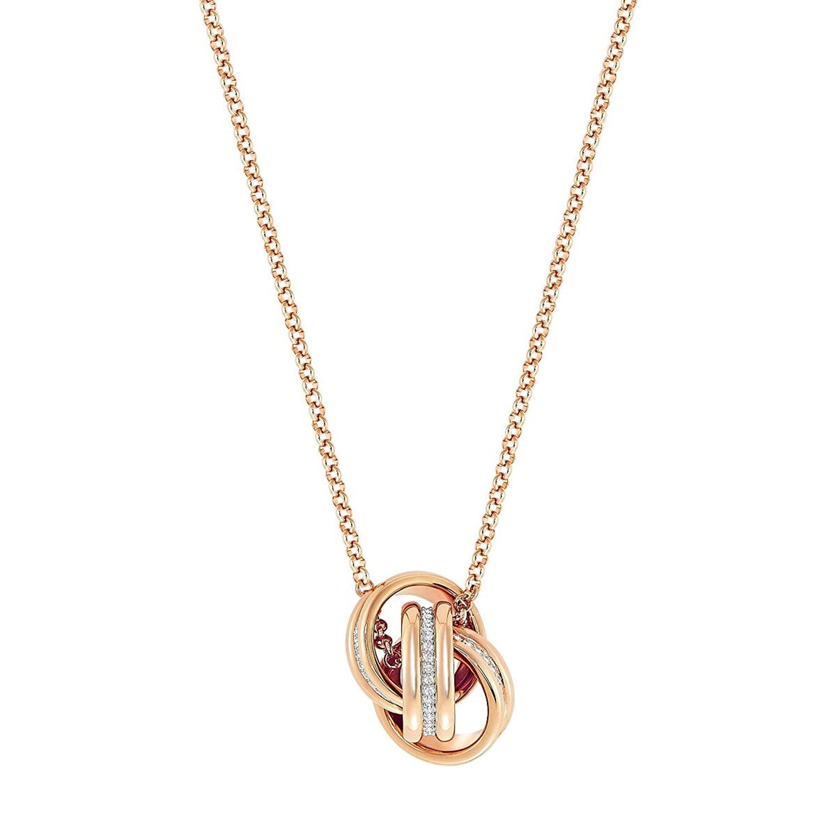 Swarovski Further Pendant, Medium, White, Rose Gold Plating