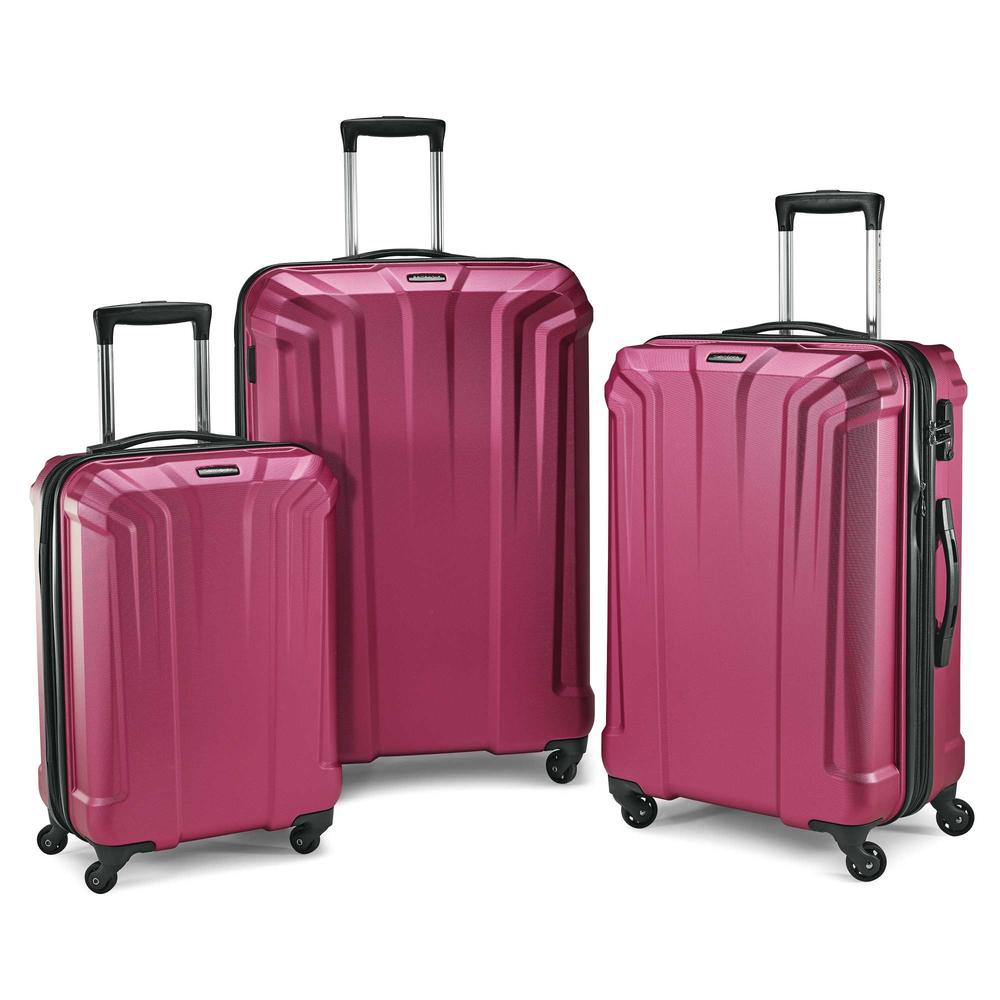 Samsonite Opto PC 3 Piece Hardside Spinner Set (Plum) NEST (20/25/29)