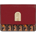 Furla 1927 S Compact Wallet Trifold Toni Caffe'+Ciliegia D