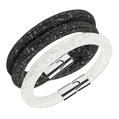 Swarovski Stardust Ee Bracelet Set Jet Cry Pds Ssp