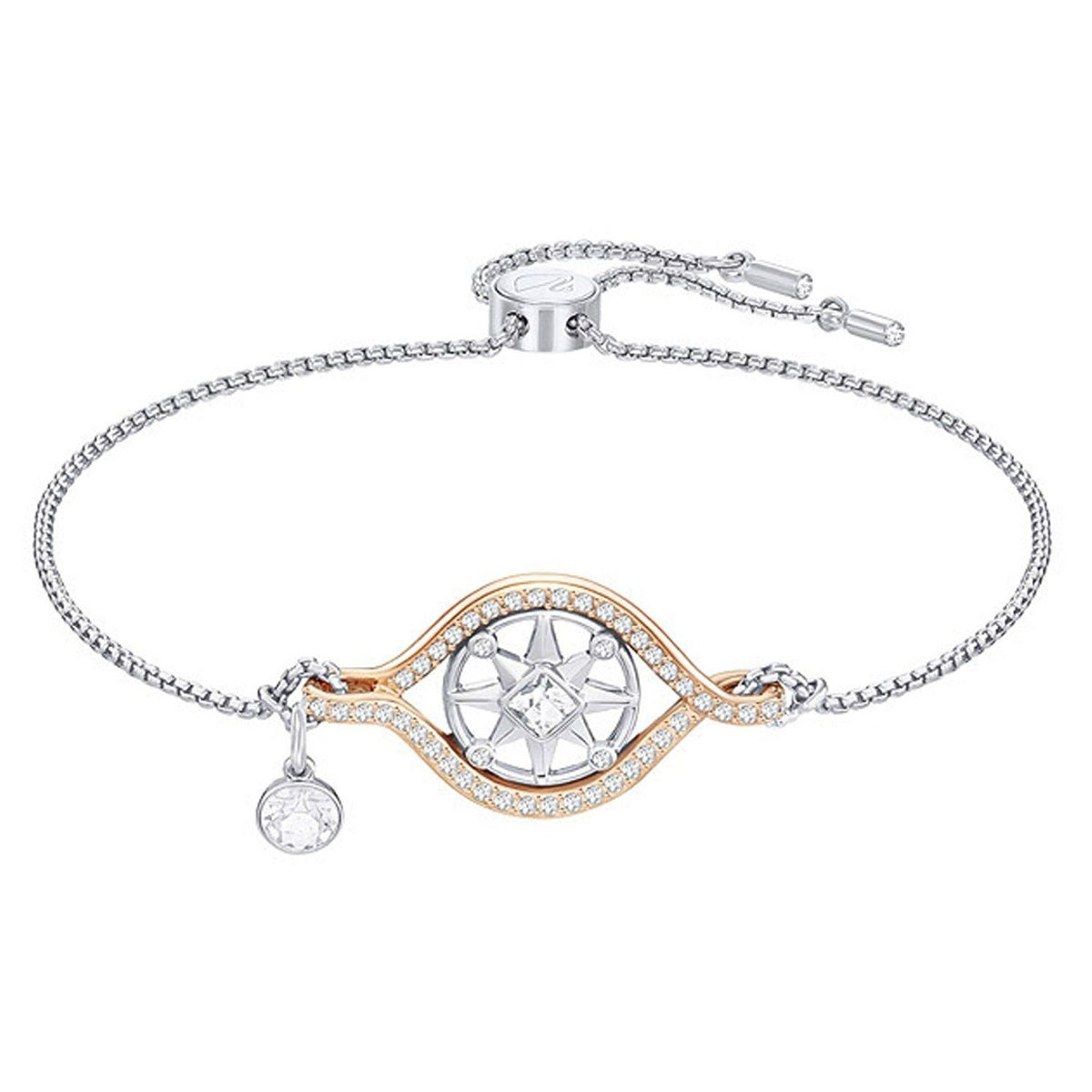 Swarovski Humanist Compass Bracelet, White, Mixed Plating