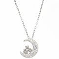 Swarovski Tough Pendant, White Rhodium Plating