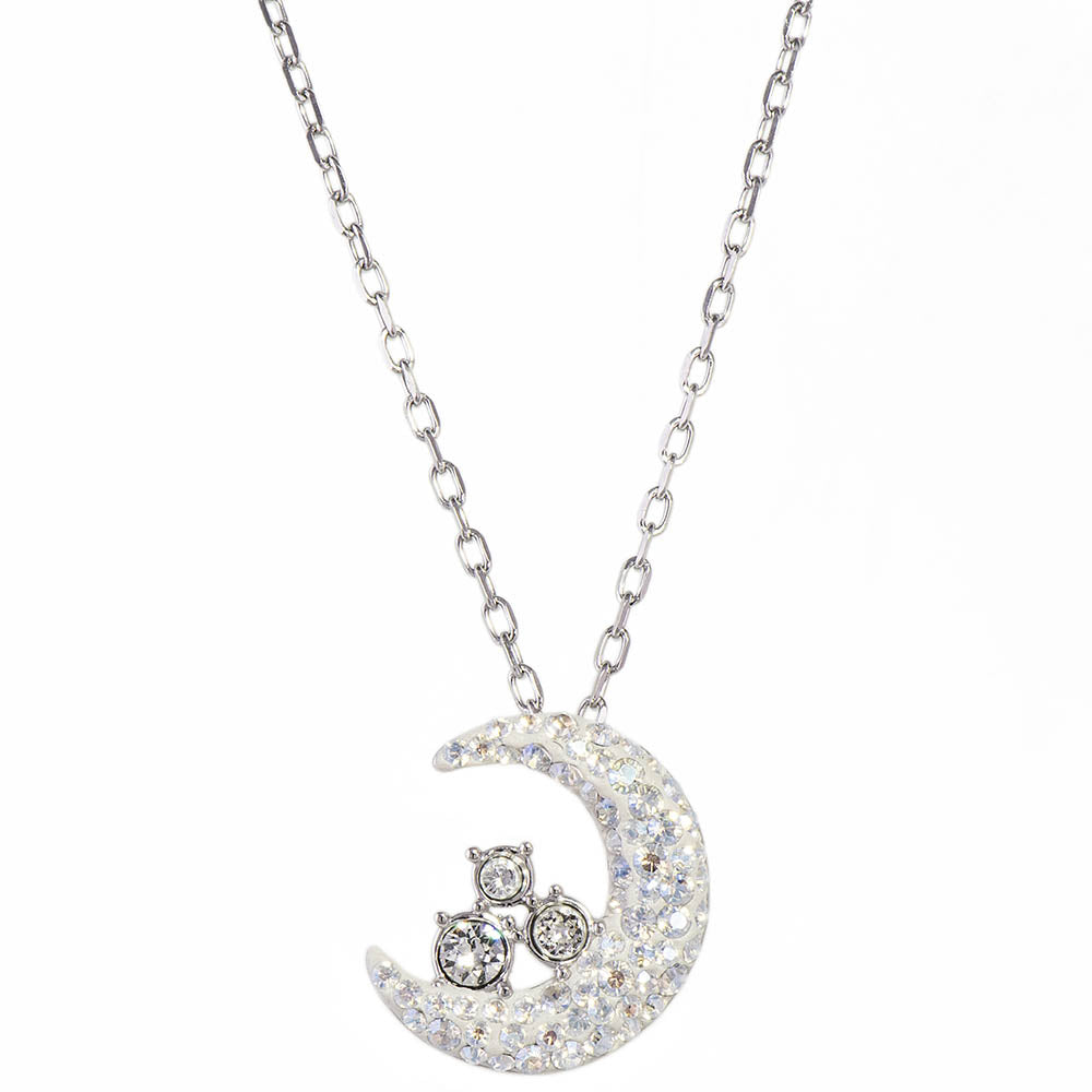 Swarovski Tough Pendant, White Rhodium Plating