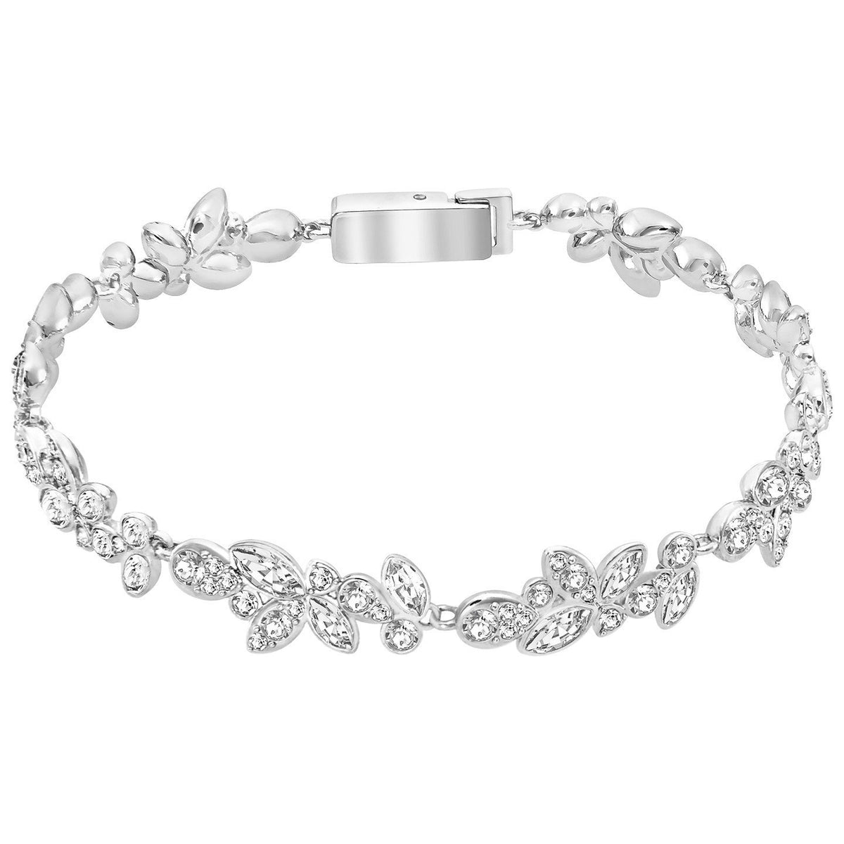 Swarovski Diapason Bracelet, White, Rhodium Plating